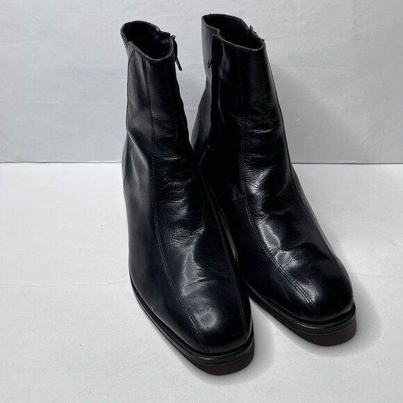 Florsheim Duke Beatle Black Leather  Side Zip Boots  Mens Size 11.5 D - Picture 1 of 14